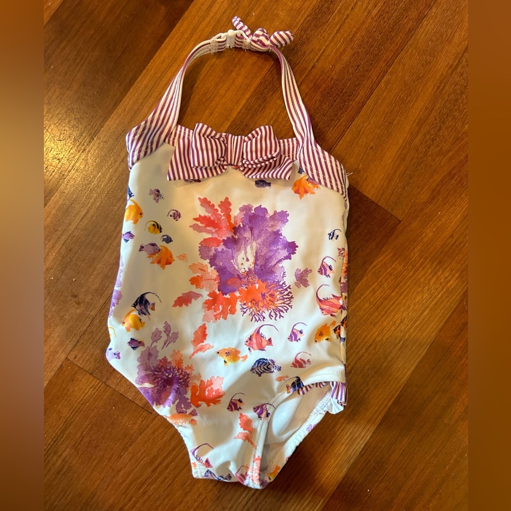 Janie Jack One Piece Swimsuit Bathing Suit 6-12mo